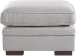 Polsterhocker HOME AFFAIRE "Broughton", blau (eis), B:79cm H:51cm T:62cm, 100% Polyester, Hocker, Polsterhocker, weiche Polsterung, passend zur Serie "Broughton", in 3 Bezugsarten