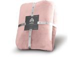 Wohndecke IRISETTE "Relax 8900", rosa (rose), B:150cm L:200cm, Kunstfaser, Wohndecken, Wohndecke, kuschelig weich und pflegeleicht, Topseller