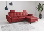Ecksofa SIT & MORE "Zora", rot (feuerrot), B:262cm H:92cm T:164cm, Sofas, Ecksofa