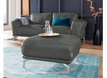 Hocker W.SCHILLIG "montanaa", grau (anthrazit z69), B:71cm H:42cm T:71cm, Hocker, Hocker, mit Metallfüßen in Chrom glänzend, Breite 71 cm