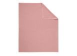 Wohndecke BIEDERLACK Gr. 2, rosa (rosé), B:220cm L:240cm, 100% Baumwolle, Wohndecken, Wohndecke