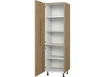 Vorratsschrank KOCHSTATION "KS-Trea SV60-195", braun (eiche astig), B:60cm H:195cm T:56cm, Schränke, Vorratsschrank, Höhe 195 cm, Breite 60 cm