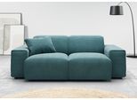2-Sitzer HOME AFFAIRE "Glimminge auch in Breitcord + Feincord + Easy care-Bezug", blau (petrol), B:194cm H:71cm T:101cm, 12% Polyaxryl, 88% Polyester, Sofas, 2-Sitzer, besondere Kedernähte,, Zierkissen