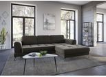 Ecksofa SIT & MORE "Bendigo L-Form", grau (anthrazit), B:284cm H:84cm T:175cm, Sofas, Ecksofa, inklusive Sitztiefenverstellung, Bodenfreiheit 12 cm, in 2 Fußfarben