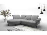 Ecksofa SIT & MORE "Dance, L-Form, inkl. Sitztiefenverstellung", grau, B:313cm H:91cm T:208cm, 100%Polyester, Sofas, Ecksofa, inkl. Click&Seat, optional mit Kopfteilverstellung