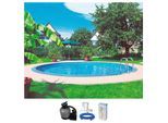 Rundpool KWAD "PALMA inkl. Dämmung Protector zum Volleinbau", weiß, H:120cm Ø:600cm, Schwimmbecken, Rundpool, 5-tlg., mit Foliensack 0,6mm