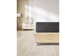 Spannbettlaken IRISETTE "Erba 30", schwarz (grau), B:180cm L:200cm, Tencel, Obermaterial: 48% Baumwolle, 48% Lyocell, 4% Elasthan, Bettlaken, Spannbettlaken, glatt