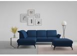 Ecksofa SIT & MORE "Fashion L-Form", blau, B:250cm H:84cm T:207cm, Sofas, Ecksofa, wahlweise mit Kopfteilverstellung und Vorziehsitz, motorisch