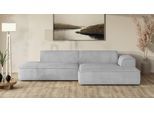 Ecksofa EXXPO - SOFA FASHION "Billund modernes Designsofa, bequem und elegant, Breite 294cm, L-Form", titanum, B:294cm H:71cm T:165cm, Sofas, Ecksofa, modern, L-form, Wellenfedern, inklusive 2x Nierenkissen