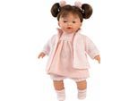 Stehpuppe LLORENS "Vera, brünett rosa, 33cm", bunt, Puppen, Kinder, Vinyl, Stehpuppe, Made in Europe