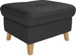 Stauraumhocker SIT & MORE "Göteborg", schwarz, B:76cm H:47cm T:63cm, Hocker, Stauraumhocker, mit Federkern