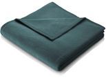 Wohndecke BIEDERLACK "Unicolour", grün (smaragd), B:150cm L:200cm, Baumwolle, Polyacryl, Polyester, Wohndecken, Wohndecke, in vielen Farben, Kuscheldecke