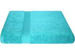 Badetuch DYCKHOFF "Siena", blau (aqua), B:100cm L:150cm, Walkfrottier, Obermaterial: 100% Baumwolle, Handtücher, Badetuch, in tollen Unifarben