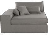 Sofaelement OTTO HOME "Enid", beige (natur), B:128cm H:75cm T:130cm, Baumwollmix (60% Baumwolle/40% Leinen);Struktur fein (100% Polyester);Samtoptik (100% Polyester), Polsterelemente, Sofaelement, als Teil eines Modulsofas, fester Sitzkomfort