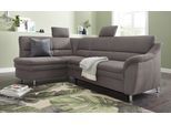 Ecksofa SIT & MORE "Cardoso L-Form", grau, B:250cm H:90cm T:175cm, Luxus-Microfaser (90% Polyester, 10% Polyamid);Flachgewebe (100% Polyester);Struktur (100% Polyester), Sofas, Ecksofa, mit Federkern, wahlweise mit Bettfunktion und Schubkasten