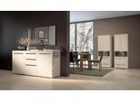 Kommode OTTO HOME "Piano", beige (beige hochglanz), B:150cm H:84,6cm T:45,2cm, Holzwerkstoff, Sideboards, Kommode, Hochglanz UV lackiert, Soft-Close Funktion
