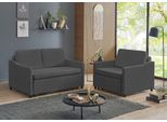 Schlafsofa "Anella", grau, B:134cm H:85cm T:93cm, ATLANTIC HOME COLLECTION, Sofas, Schlafsofa, mit Cord-Bezug, mit Schlaffunktion, frei im Raum stellbar