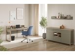 Büromöbel-Set HOME AFFAIRE "Stranda im Scandi-Style, Home Office, Büro in zwei Farben verfügbar", eukalyptus skandi eiche, Holzwerkstoff, Arbeitsmöbel-Sets, Büromöbel-Set, enthält Schreibtisch, Sideboard und Wandboard