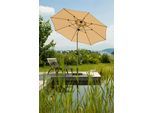 Sonnenschirm SCHNEIDER SCHIRME "Venedig", beige (natur), Obermaterial: 100% Polyester, Standschirme, Sonnenschirm, ohne Schirmständer