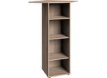 Eckregal WIMEX "Multiraumkonzept", braun (eiche sägerau, nachbildung), B:66cm H:126cm T:40cm, Holzwerkstoff, Regale, Eckregal, planbar und erweiterbar