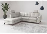 Ecksofa SIT & MORE "Zora", reinweiß, T:212cm, Sofas, Ecksofa