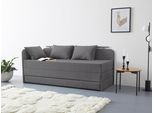 Polsterliege MAINTAL "Diana", grau (anthrazit), B:84cm, Komplettbetten, Polsterliege, mit Stauraum