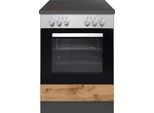Herdumbauschrank KOCHSTATION "KS-Mali", braun (wotaneiche), B:60cm H:85cm T:60cm, Schränke, Herdumbauschrank, Breite 60 cm