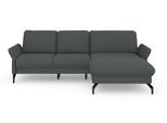 Ecksofa SIT & MORE "Fashion L-Form", grau (dunkelgrau), B:253cm H:84cm T:165cm, Sofas, Ecksofa, wahlweise mit Kopfteilverstellung und Vorziehsitz, motorisch