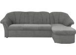Ecksofa DOMO COLLECTION "Pegnitz, elegante Rückensteppung, kompakte Stellmaße 238/141cm, L-Form", grau, B:238cm H:82cm T:141cm, 100% Polyester, Sofas, Ecksofa, wahlweise mit Bettfunktion