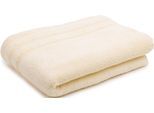 Badetuch GÖZZE "Monaco", gelb (vanille), B:70cm L:140cm, Walkfrottier, Obermaterial: 100% Baumwolle, Handtücher, Badetuch, Uni Farben, mit gewellter Bordüre, reine Baumwolle