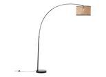 BRILLIANT Bogenlampe "Wiley", schwarz (holz hell, schwarz), 1, Ø 45cm H: 210cm, 1 Stk., Leuchten, 2,1m holz hell/schwarz, Bogenlampe