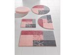 Badematte GRUND Gr. 2, grau (grau, rosé), rechteckig (50cm x 90cm ), 1 Stk., Badematten, Badematte