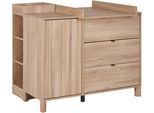 Wickelkommode GAMI "Calypso Wickelkommode", eiche bocage nachbildung, eiche bocage nachbildung, B:113cm H:94cm T:81cm, Holzwerkstoff, Wickelkommoden, Wickelkommode, durchdachte Funktionalität – ideal zum Verstauen aller Utensilien.