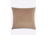 Kissenhülle HEINE HOME, taupe, 1 Stk., Polyester, Polyester, 100% Polyester, Kissenbezüge, Kissenhülle