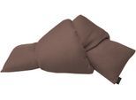 Dekokissen APELT "Miles", braun (mocca, unifarben), B:31cm H:5cm L:53cm, Polyester, Dekokissen_Sitzkissen_Kissenhüllen, Dekokissen