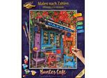 Malen nach Zahlen SCHIPPER "Meisterklasse Premium - Buntes Café", bunt, Malvorlagen, KinderB:52cm H:41cm, Malen nach Zahlen, Made in Germany, B:52cm H:41cm