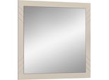 Wandspiegel HOME AFFAIRE "Mento, quadratisch 80 x 80cm, Umlaufender Rahmen mit Ornamentfräsung", beige (sandbeige), B:80cm H:80cm T:2cm, Spiegelglas, Spiegel, Wandspiegel, große Spiegelfläche, Garderobespiegel,Flurspiegel,Dielenspiegel