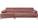 Ecksofa EGOITALIANO "Soul, extravagantes Designsofa, Megasofa, super bequem, tolle Details", braun (chedar wood), B:246cm H:99cm T:140cm, Sofas, Ecksofa, mit Trapez-Abschlußelement, inkl verstellbarer Kopfteile