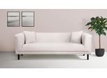 2-Sitzer HOME AFFAIRE "AGNIA B/T/H: 180/85/71 cm", beige (creme), B:180cm H:71,5cm T:85cm, 100% Polyester, Sofas, 2-Sitzer, incl. Zierkissen, auch in Cord und Bouclé