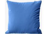 Kissenbezug WOLKENFELD "Renforcé Kissenbezug Baumwolle - Natürlich weiches Schlafgefühl", blau (marineblau), B:80cm L:80cm, Renforcé, Obermaterial: 100% Baumwolle, Kissenbezüge, Kissenbezug, Größe 80x80, 40x80 und 70x90 cm; versteckter Reißverschluss