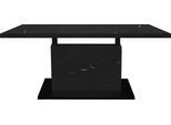 Couchtisch MÄUSBACHER "Lift Couchtisch", schwarz (vulkanschwarz supermatt, keramik optik schwarz, keramik optik schwarz), B/H/T: 120cm x 68cm x 70cm, Tische, Couchtisch, höhenverstellbar von 49-68 cm, Breite 120 cm, Metallgestell