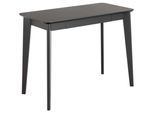 Schreibtisch ACTONA GROUP "Roxby", schwarz (schwarz, schwarz, schwarz), B:100cm H:75cm T:50cm, Tische, Schreibtisch, Schreibtisch, matt schwarz SH Lack Eiche Furnier, 100x50x75 cm