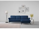 Ecksofa SIT & MORE "Fashion L-Form", blau, B:253cm H:84cm T:165cm, Sofas, Ecksofa, wahlweise mit Kopfteilverstellung und Vorziehsitz, motorisch