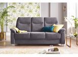 3-Sitzer SIT & MORE "Boccaccio", grau, B:190cm H:104cm T:96cm, Flachgewebe (100% Polyester);Kunstleder SOFTLUX;Luxus-Microfaser (90% Polyester, 10% Polyamid), Sofas, 3-Sitzer, inklusive Federkern und Kopfteilverstellung
