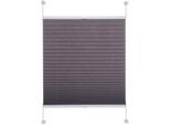 Plissee LIEDECO "Pastell" Gr. 10, grau, B:80cm H:220cm, Obermaterial: 100% Polyester, Plissees, Plissee, Klemmfix-Plissee, Pastell