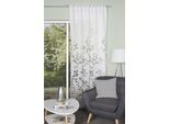 Vorhang HOME WOHNIDEEN "PAULAS" Gr. 1, grau, B:140cm H:245cm, Ausbrenner, Polyester, Viskose, Gardinen, Vorhang, Kombibandschal PAULAS bedruckt