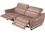 2,5-Sitzer EGOITALIANO "Dafne, elegantes Designsofa mit hohem Sitzkomfort", rosa (millenium rose), B:208cm H:97cm T:108cm, Leder »BULL« (echtes Rindsleder). Geschliffenes, pigmentiertes und behandeltes Rindsleder mit einer Dicke von 1, 3-1, 5 mm. Dieses Leder zeigt eine ziemlich weiche Hand mit einem halb undurchsichtigen Aussehen. Es handelt sich um ein geschütztes Leder. Eine leichte Deckschicht