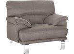 Sessel TRENDMANUFAKTUR "Cecilia II, Loungesessel in italienischem Design", braun (tan), B:112cm H:87cm T:89cm, Microfaser Vintage (100% Polyester);Struktur (100% Polyester);Struktur fein (100% Polyester), Sessel, Sessel, breite und bequeme Armlehnen