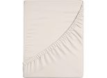 Spannbettlaken BELLANA "bellana coolTouch", weiß (schnee), 1 Stk., Jersey-Elasthan, 140-160x200-220 18-30cm, Jersey-Elasthan, Obermaterial: 49% Baumwolle, 36% Polyester, 12% Lyocell, 3% Elasthan, Bettlaken, Spannbettlaken, mit kühlendem Klimagarn