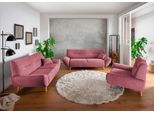 Polstergarnitur HOME AFFAIRE "Drago elegant und zeitlos, komfortabel, moderne Formensprache", schwarz (brombeere), H:81cm T:90cm, 100% Polyester, Sitzmöbel-Sets, Polstergarnitur, Set 3-2-1, bequem, verschiedene Bezüge, inkl. 2 Zierkissen